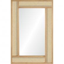 Renwil MT2464 - Wren 36" Tall Rectangle Wall Mirror, Brown