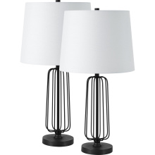 Renwil LPT1236-SET2 - Shadia 24.75" Length Table Lamp- Set of two, Matte Black