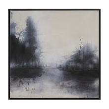 Renwil OL2178 - Spencer 40" H x 40" W Canvas Art, White