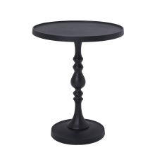 Renwil TA490 - Yates Indoor Cast Aluminum Side Table, Matte Black