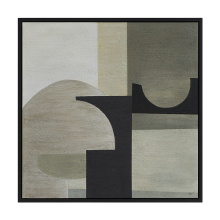 Renwil OL2172 - Gladiolus 40" Wide Canvas Art, Green, Black