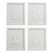 Renwil W6760 - Ispra 19" Wide Wall Decor, Matte White