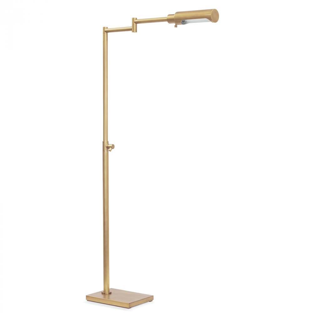 Regina Andrew Noble Floor Task Reading Lamp (Natural Brass)
