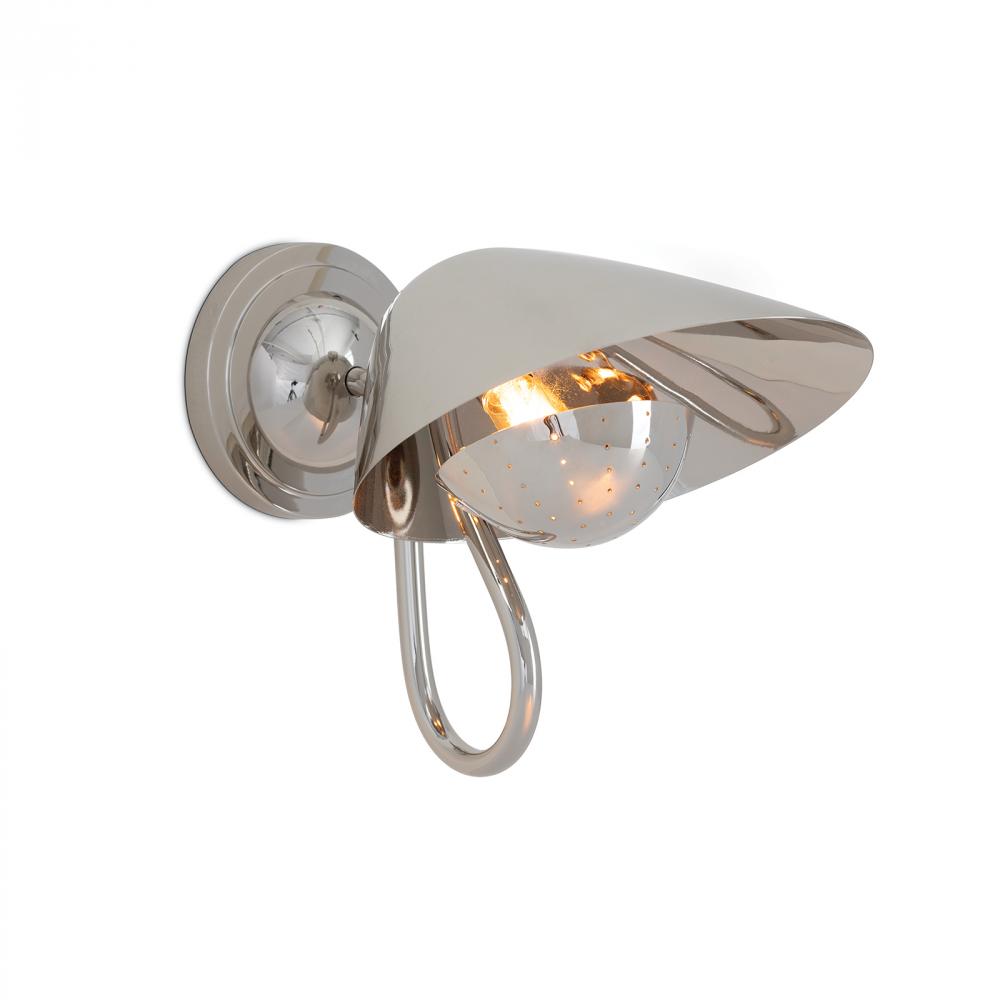 Regina Andrew Keaton Sconce Single (Polished Nickel)