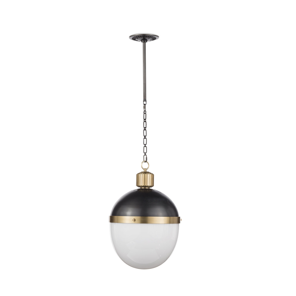 Regina Andrew Otis Pendant Large (Blackened Brass and Natural Brass)