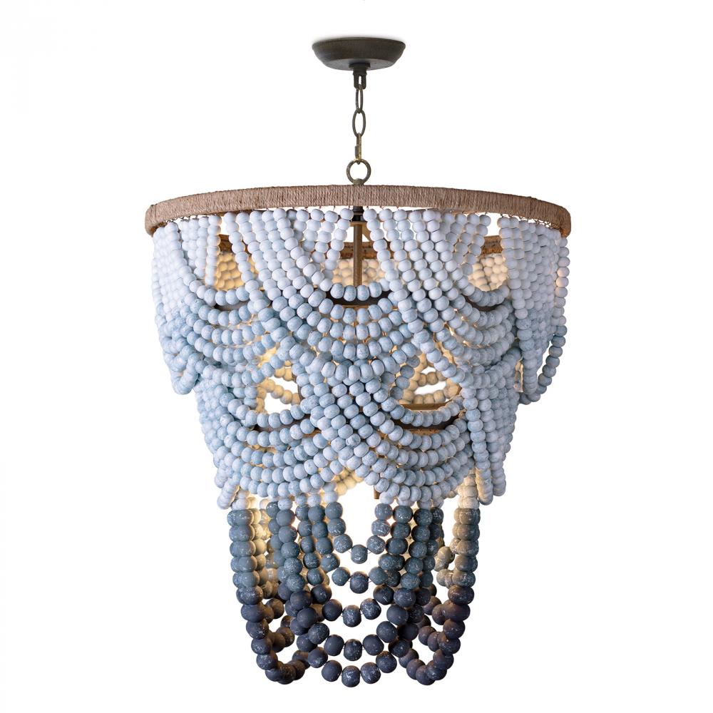 Regina Andrew Ombre Wood Bead Chandelier