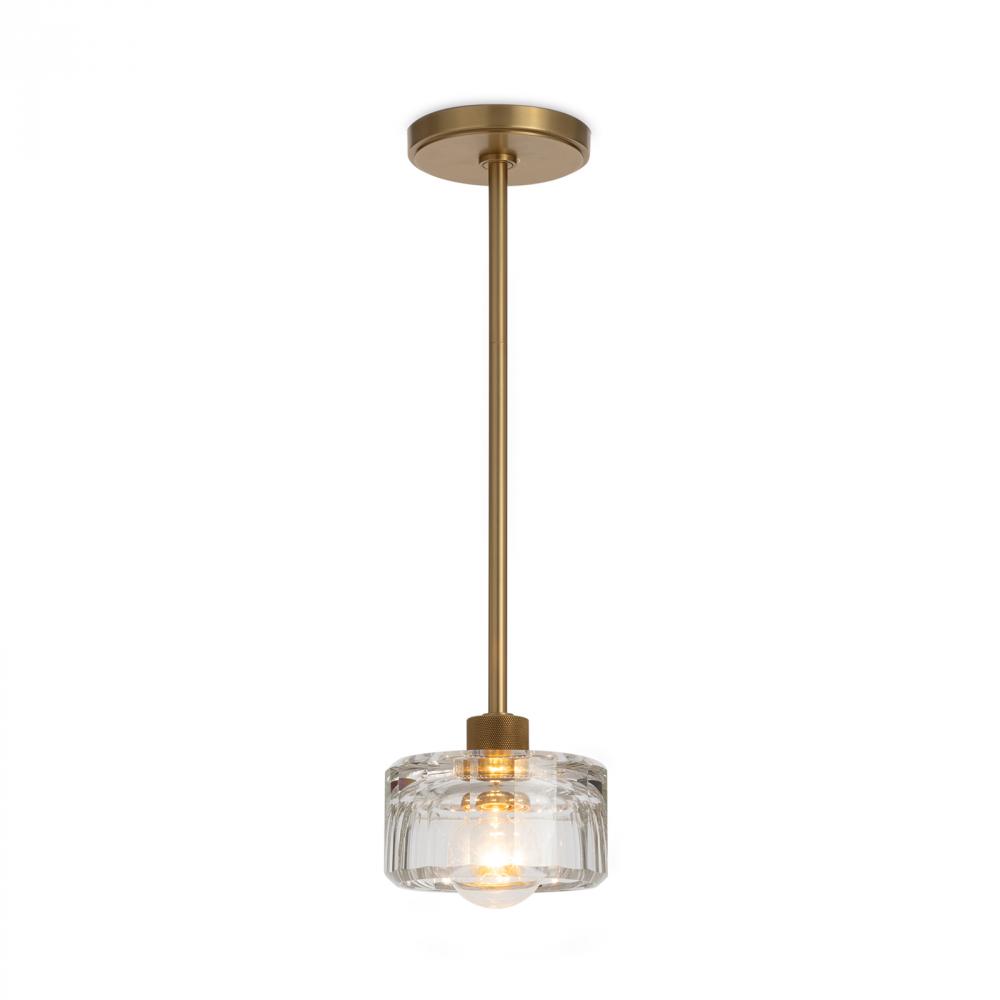 Regina Andrew Bijoux Crystal Pendant (Natural Brass)