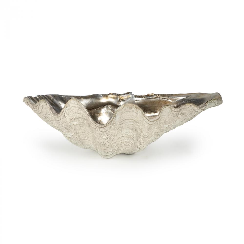 Regina Andrew Clam Bowl Small (Ambered Silver Leaf)