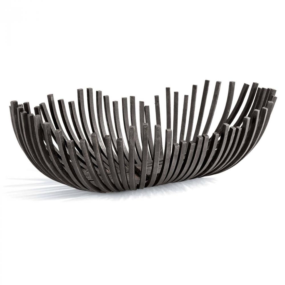 Regina Andrew Webbed Bowl Oblong (Blackened Iron)