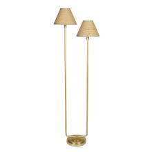 Regina Andrew 14-1066NB-RAT - Regina Andrew Polly Floor Lamp (Natural Brass with Rattan Shade)