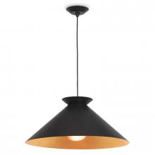 Regina Andrew 16-1429BLK - Regina Andrew Viggo Pendant Large (Black and Gold)