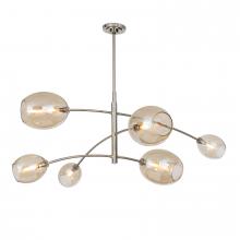 Regina Andrew 16-1512PN-CHAM - Regina Andrew Artemis Chandelier (Polished Nickel with Champagne Glass)