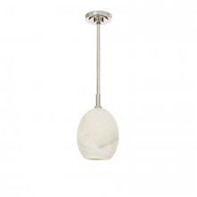 Regina Andrew 16-1523PN-ALB - Regina Andrew Artemis Pendant Single (Polished Nickel with Alabaster Glass)