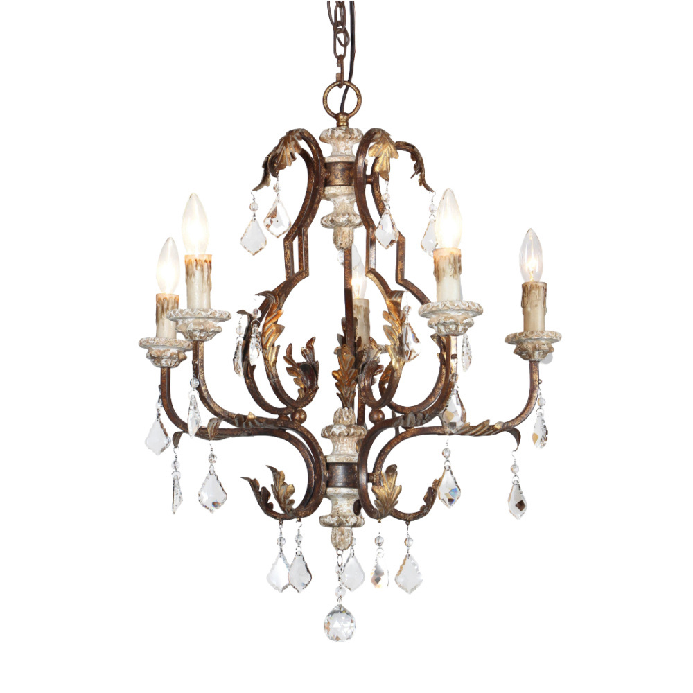 Bertina 5-Light Iron & Crystal Chandelier