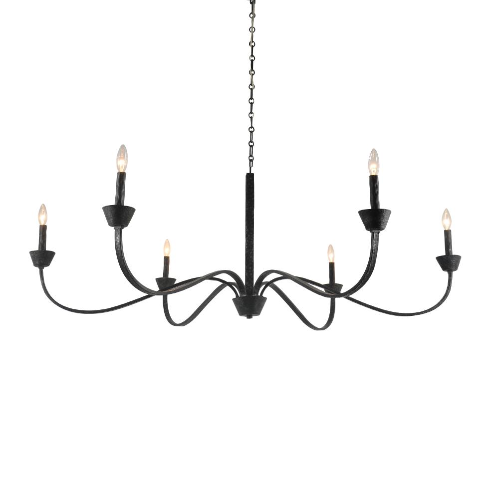 Sabine Chandelier With Black Finish