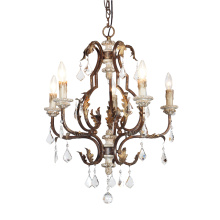 Terracotta Lighting CHAN8136-5 - Bertina 5-Light Iron & Crystal Chandelier