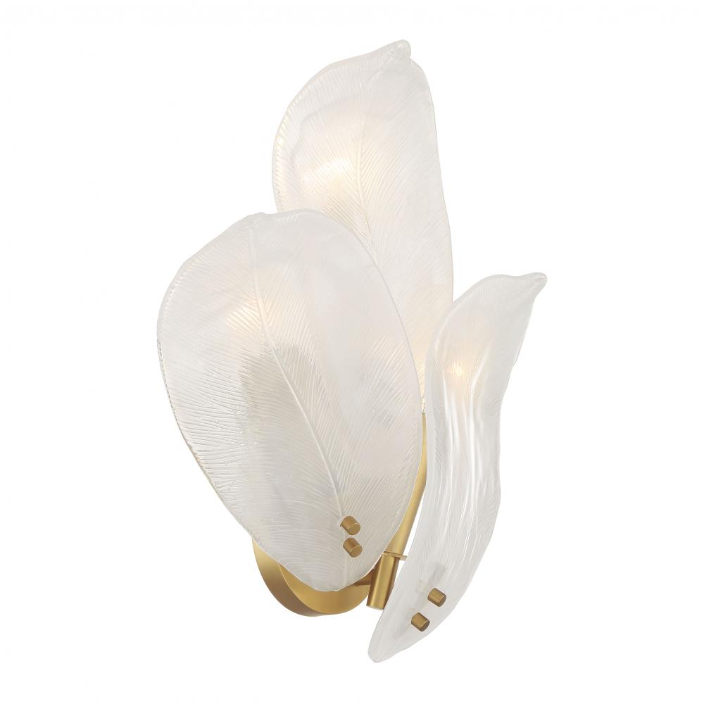Orchid 18.25&#34; High 3-Light Wall Sconce