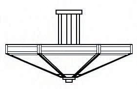 21&#34; etoile inverted ceiling mount