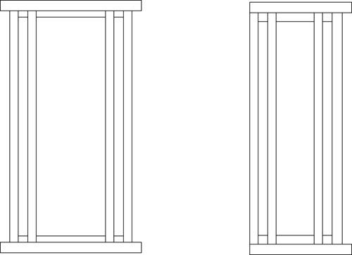 6&#34; glencoe flush wall mount