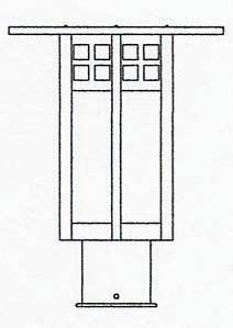 18&#34; glasgow post mount