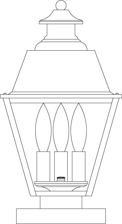8&#34; inverness column mount with metal roof
