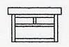7&#34; mission flush ceiling mount without overlay (empty)