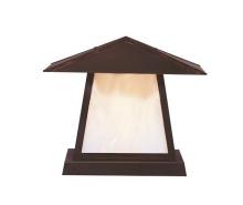 Arroyo Craftsman CC-12BGW-BK - 12" carmel column mount with bungalow overlay
