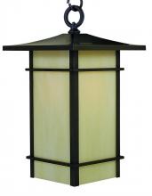 Arroyo Craftsman KAH-9TSGW-BK - 9" katsura pendant with toshi overlay