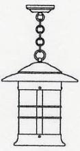 Arroyo Craftsman NH-14GW-BK - 14" newport pendant