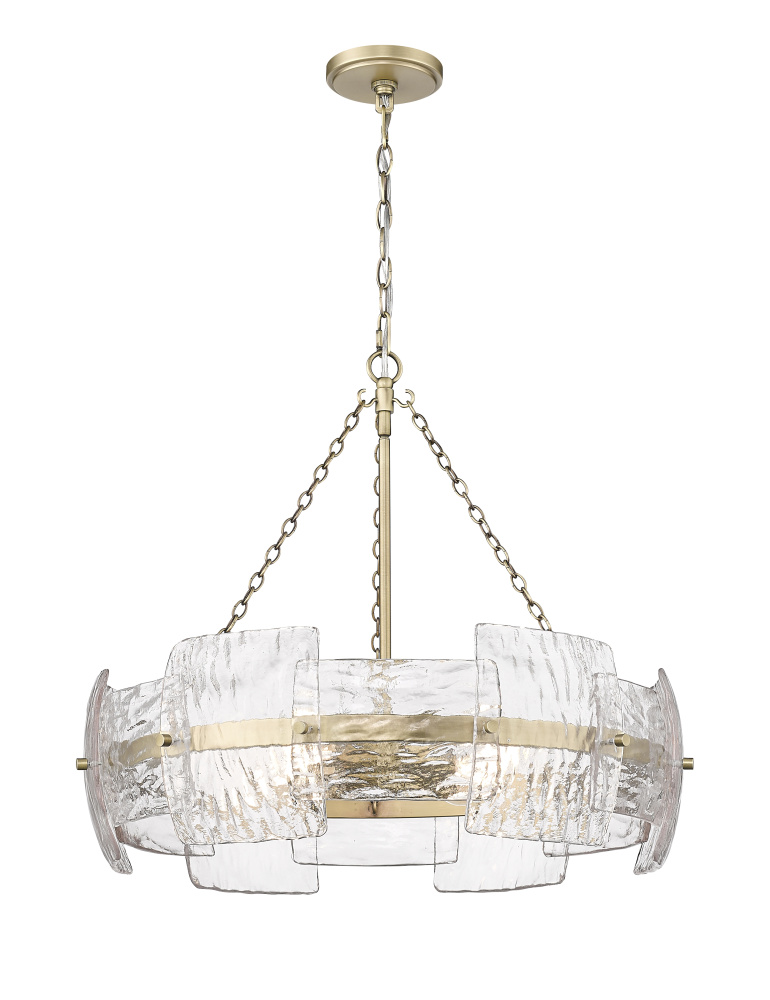 Sinclara 24.75&#34; Wide 4-Light Pendant - Vintage Brass