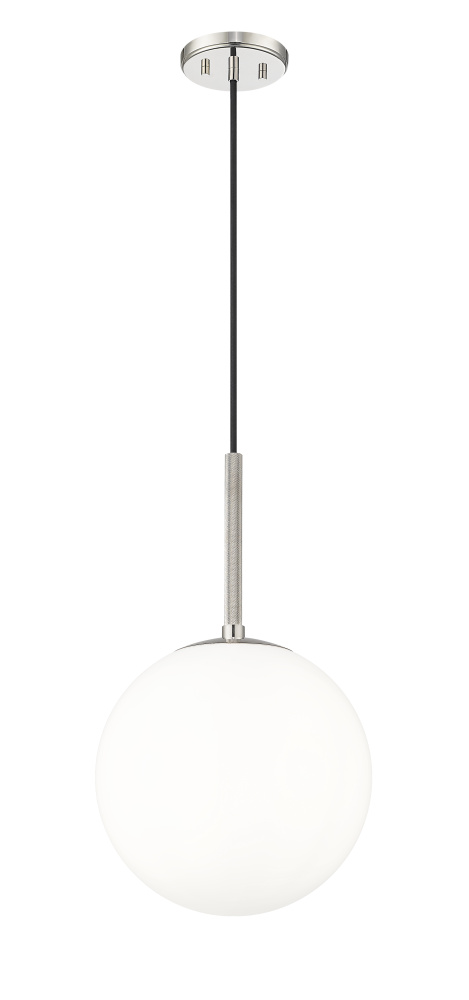 Kairo 12&#34; Wide 1-Light Pendant - Polished Nickel