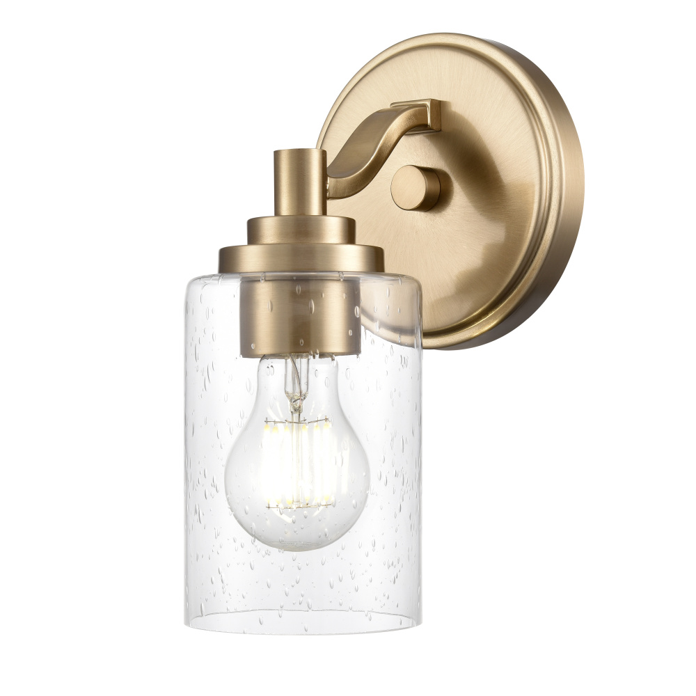 Moven 9.75&#34; High 1-Light Wall Sconce - Modern Gold