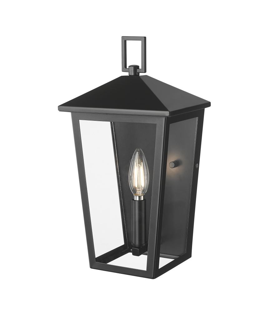 Munger 14&#34; High 1-Light Outdoor Wall Sconce - Powder Coated Black