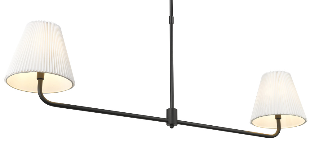 Ami 48&#34; Wide 2-Light Island - Matte Black