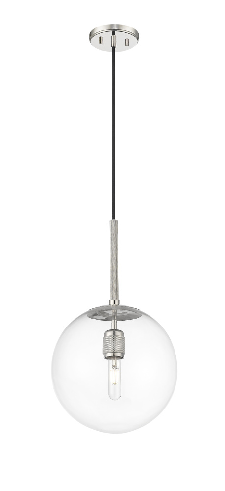 Kairo 12&#34; Wide 1-Light Pendant - Polished Nickel