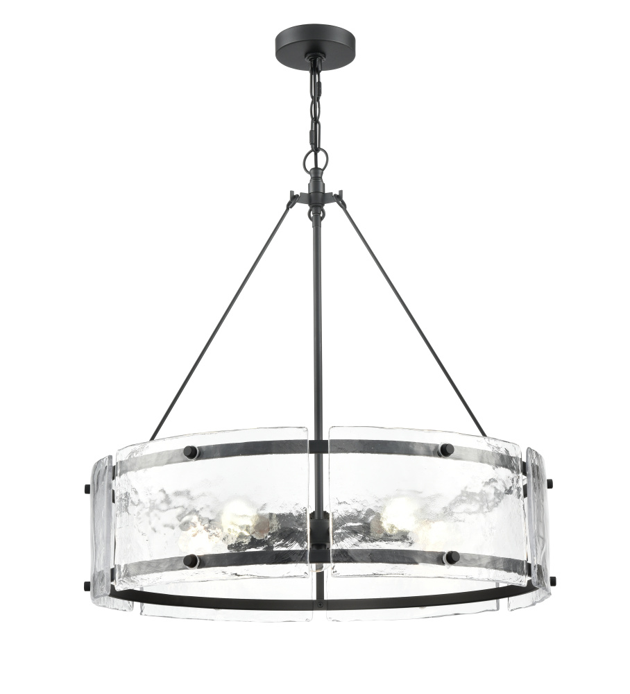Bennetti 24.75&#34; Wide 5-Light Chandelier - Matte Black
