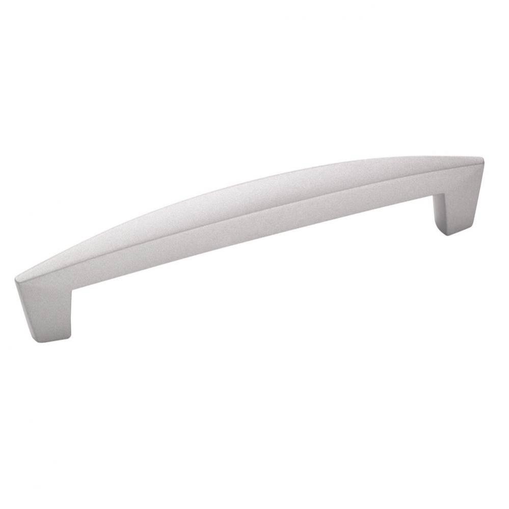 Creased Bow 5-1/16 in (128 mm) Center-to-Center Anodized Aluminum Cabinet Pull