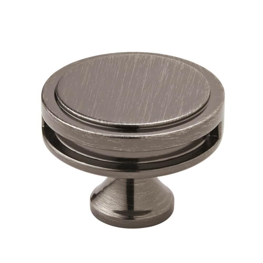 Oberon 1-3/4 in (44 mm) Diameter Gunmetal Cabinet Knob