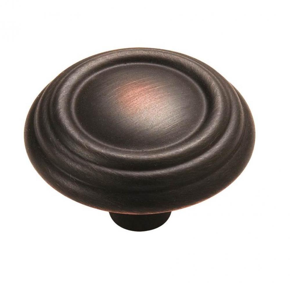 Sterling Traditions 1-1/4 in (32 mm) Diameter Oil-Rubbed Bronze Cabinet Knob