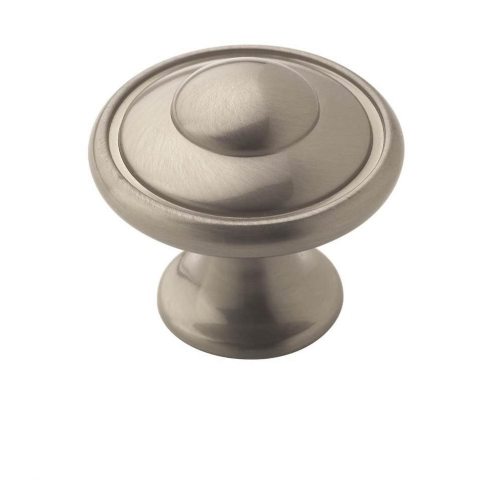 Allison Value 1-3/16 in (30 mm) Diameter Satin Nickel Cabinet Knob - 10 Pack
