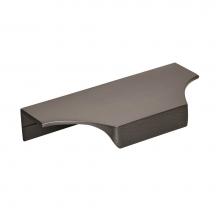 Amerock BP36750BCR - Extent 4-3/16 in (106 mm) Center-to-Center Black Chrome Cabinet Edge Pull