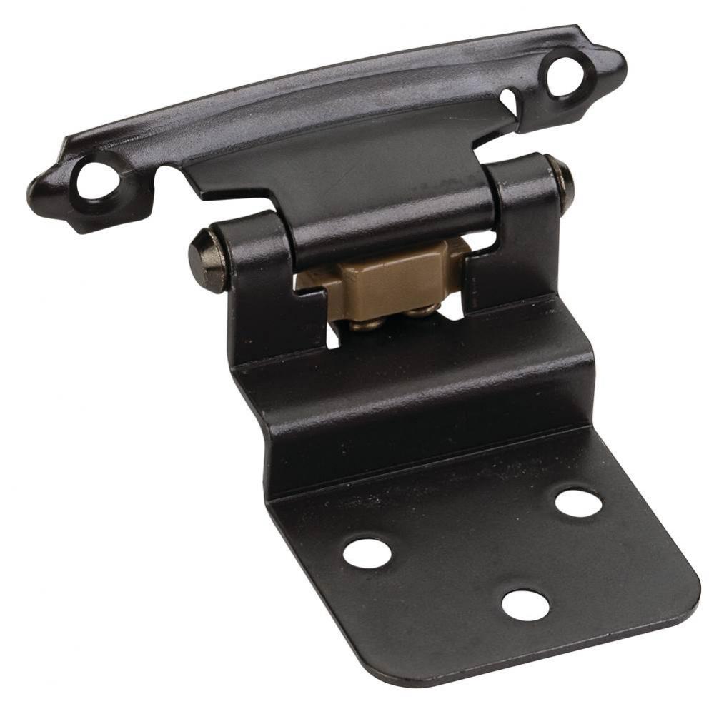 Traditional 3/8'' Inset Hinge with Semi-Concealed Frame Wing - Dark Antique Copper Machi