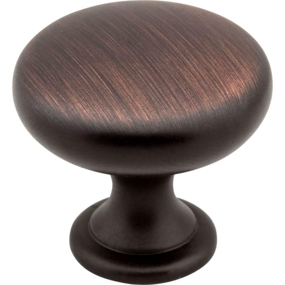 1-3/16&apos;&apos; Diameter Brushed Oil Rubbed Bronze Madison Cabinet Mushroom Knob