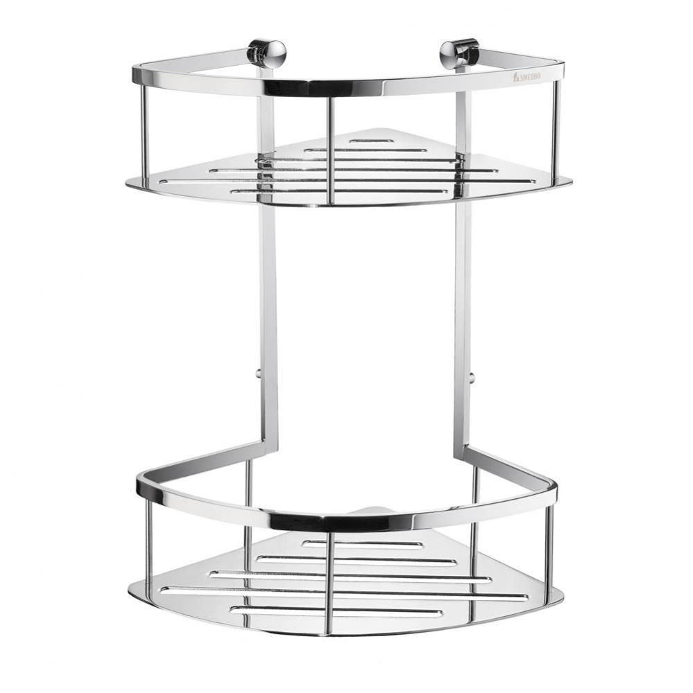 Sideline Design Corner Shower Basket Double