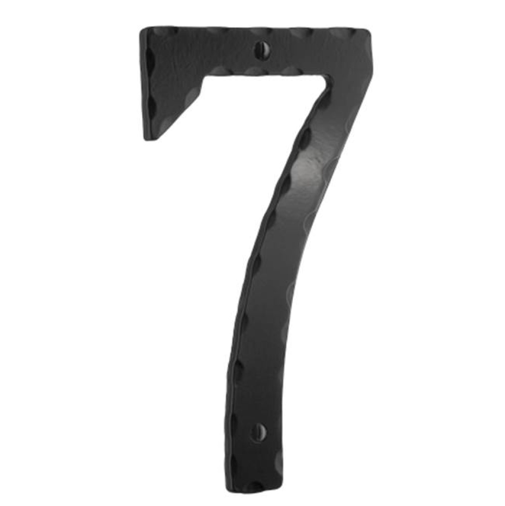 Decorative wrought iron 6&apos;&apos; house numeral 7