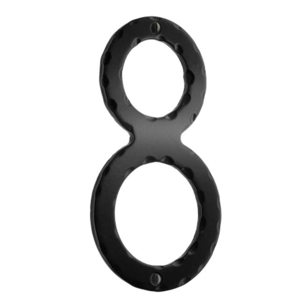 Decorative wrought iron 6&apos;&apos; house numeral 8
