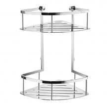 Smedbo DK3032 - Sideline Design Corner Shower Basket Double
