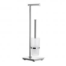 Smedbo FK603 - OUTLINE - Toilet Roll Holder/Toilet Brush in Stainless Steel Polished incl Container
