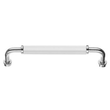 Smedbo BK6351X - Pull - Polished Chrome/White Wood