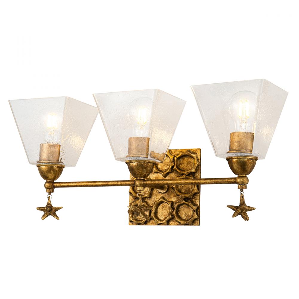 Star 3 Light Vanity In Gold